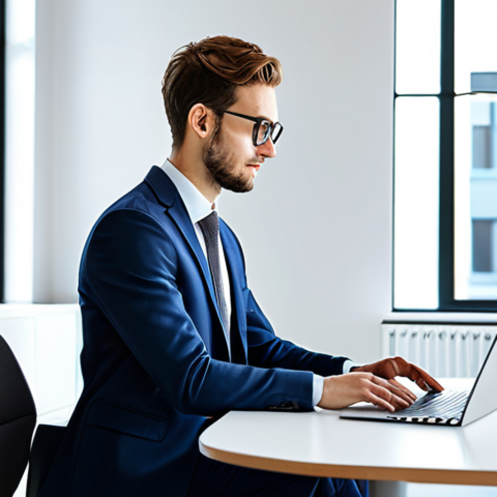 Modern Entrepreneur**
"A young entrepreneur working on a laptop in a bright, modern co-working space, fully clothed in professional business attire, perfect anatomy, correct proportions, natural pose, safe for work, appropriate content, digital illustration, high quality, professional, modest."
**