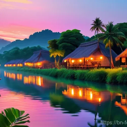 Home 26 디지털 예술 시장의 발전과 AI의 역할 - **Prompt 1: Serene Village Sunset**
"A breathtaking, hyperrealistic digital painting of a serene...