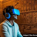 Home 12 VR과 AR을 활용한 창작 워크숍 - **Prompt 1: Immersive Learning Experience in VR**
"A young adult, dressed in comfortable casual ...