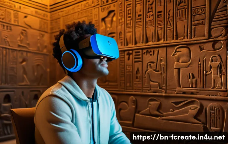 VR과 AR을 활용한 창작 워크숍 - **Prompt 1: Immersive Learning Experience in VR**
"A young adult, dressed in comfortable casual ...